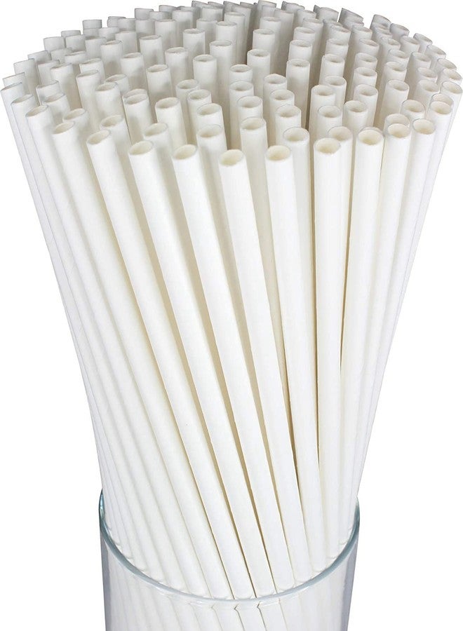 Concession Essentials White Paper Cocktail Straws. Pack of 250 Count